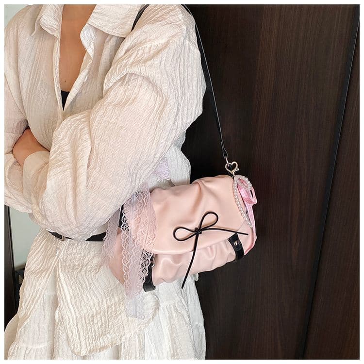 Tas Bahu Wanita Pita Korean Style | Shoulder Bag Lipit Mini | Tas Ketiak Fashion Elegan Kekinian