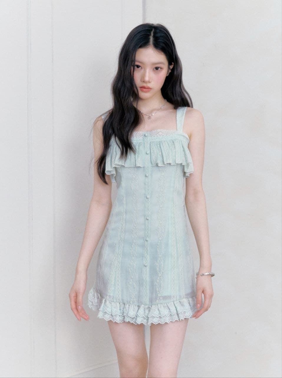 Dress Mini Wanita Slim Fit High Waist Pinggang Ramping Korean Style Cocok untuk Petite