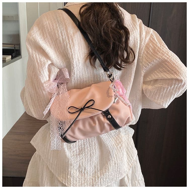 Tas Bahu Wanita Pita Korean Style | Shoulder Bag Lipit Mini | Tas Ketiak Fashion Elegan Kekinian