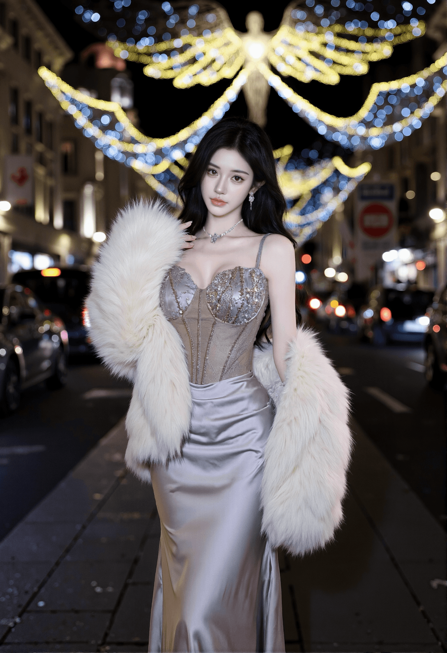 Dress Ungu Strapless Wanita French Style | Maxi Dress Bodycon Elegan | Gaun Pesta Mewah Premium