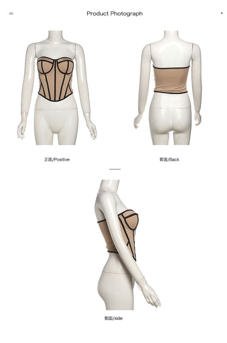 Set Outfit French Style Wanita | Tube Top Asimetris & Rok High Waist | Korean Chic Elegan 2in1