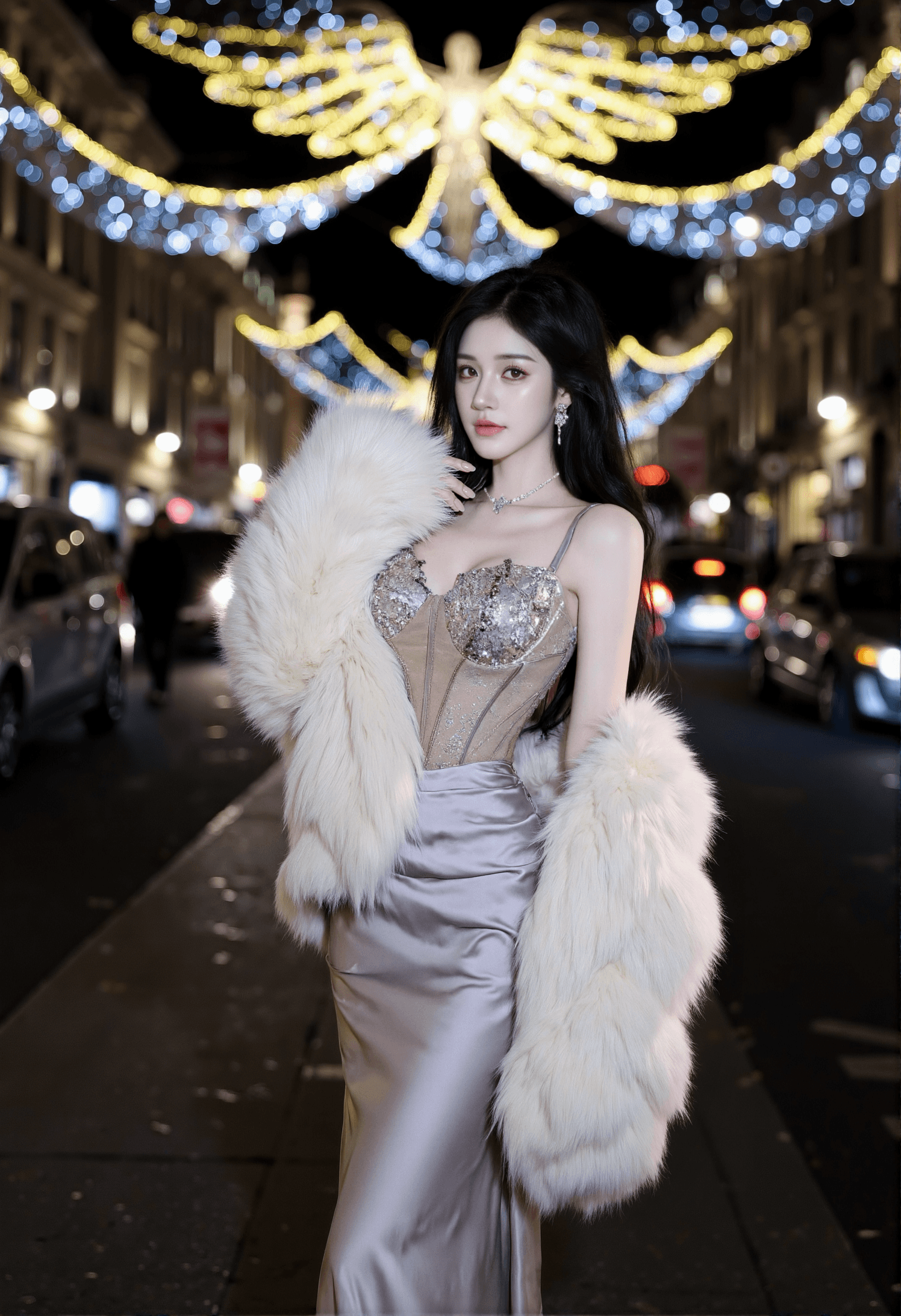 Dress Ungu Strapless Wanita French Style | Maxi Dress Bodycon Elegan | Gaun Pesta Mewah Premium