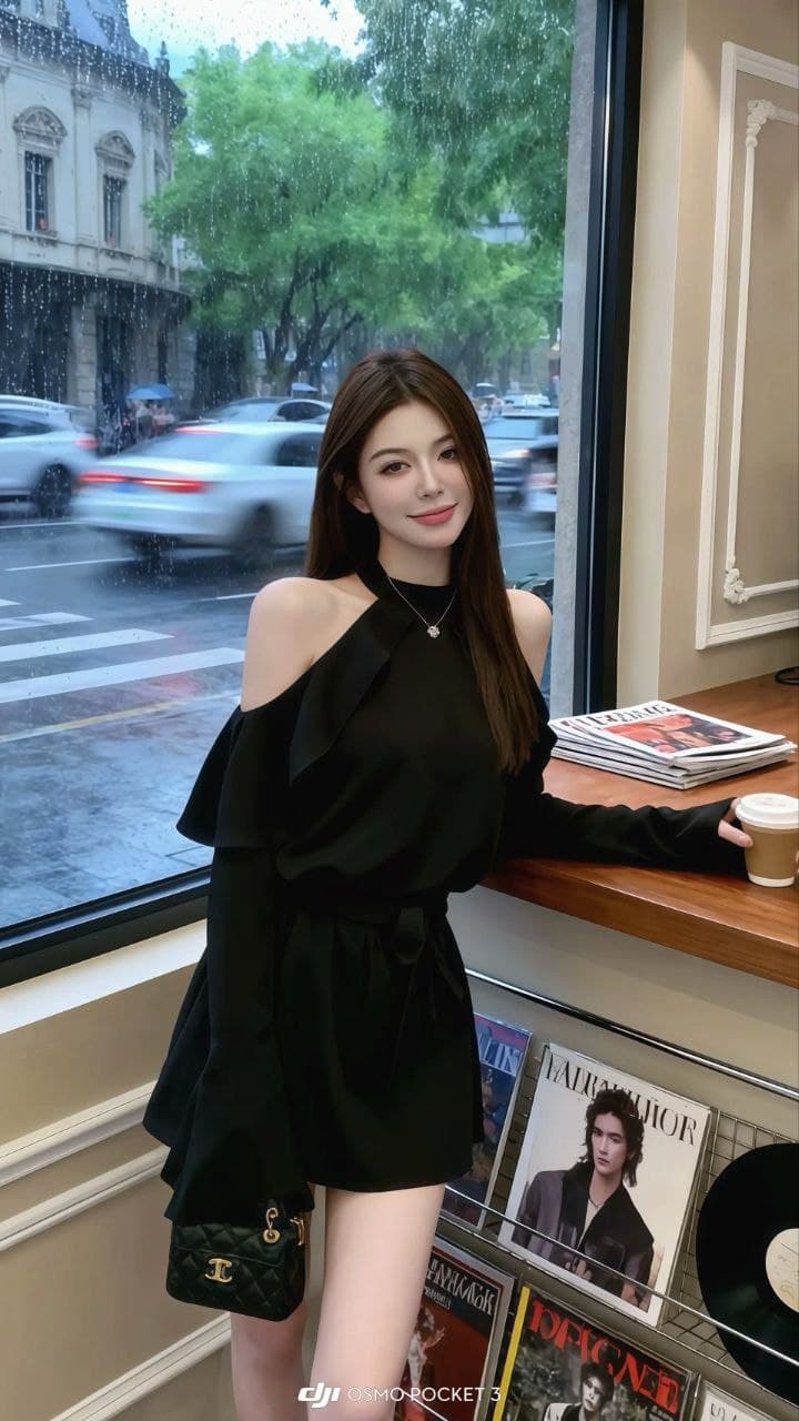 Dress Mini Wanita Gaya Prancis, Lengan Flare Ruffle, Off-Shoulder, Model Halter, A-Line, Pinggang Ramping