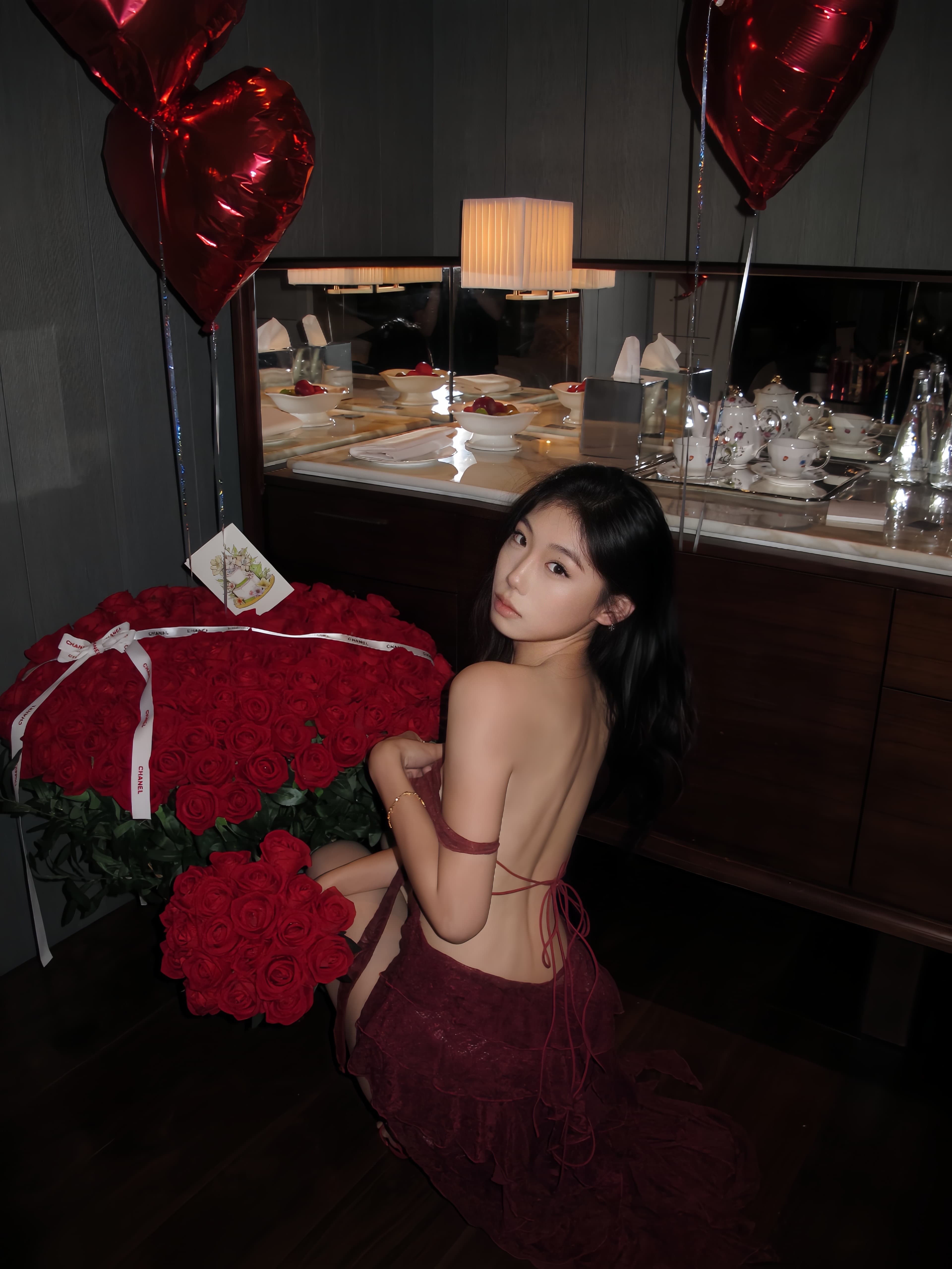 Dress Renda Strapless Wanita | Mini Dress Cut Out Slim Fit | Dress Pesta Sexy Elegan Korean Style