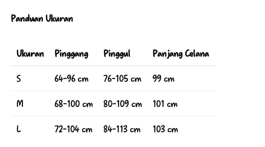 Panduan ukuran Celana Mesh Ruffle Wanita High Waist | Celana Panjang Ruched Slim Fit | Korean Chic Style Kekinian