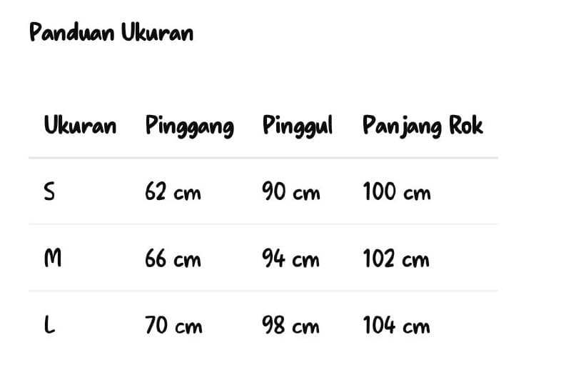 Panduan ukuran Rok Panjang Renda High Waist | Rok Asimetris Belahan Samping Slim Fit | Korean Sweet & Edgy Style